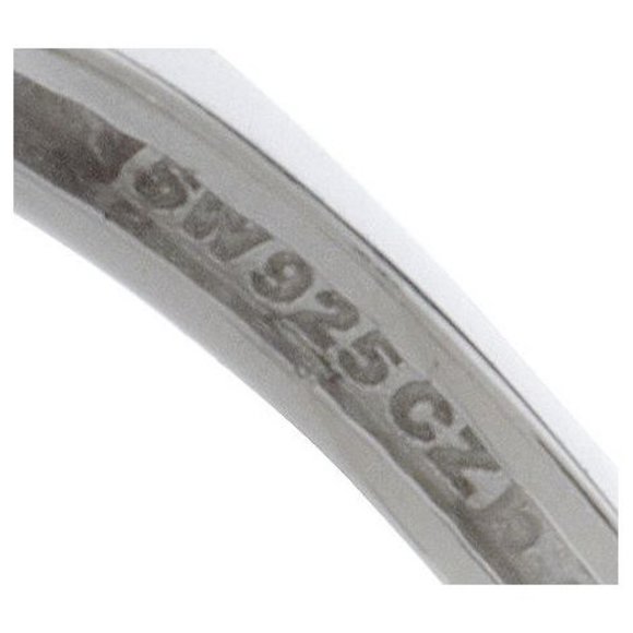 Epiphany Platinum Clad Diamonique Raspberry Cushion Ring  001 - Picture 4 of 4